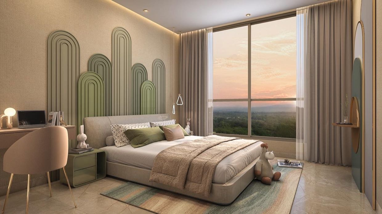 The master bedroom